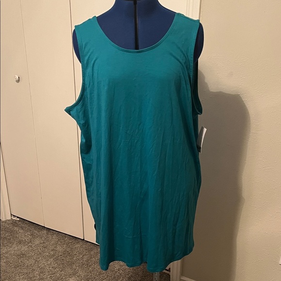 Sleep by Cacique - Teal Sleeveless Women's Night Shirt Size 18/20 NWT - Picture 2 of 10